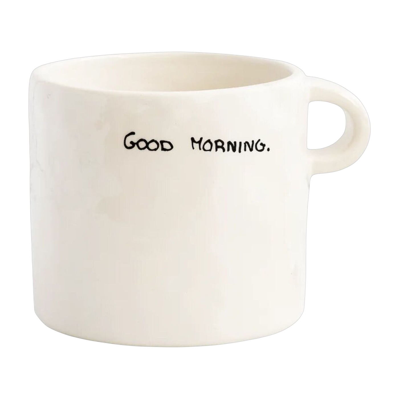 كوب سيراميك أبيض بكتابة Good Morning - Anna + Nina