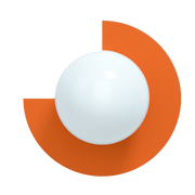 Applique murale en verre opalin et acier zesty orange 37x30cm Circle 270 L - Swedish Ninja