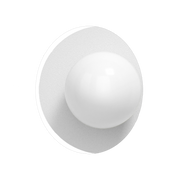 Wandleuchte aus Opalglas und Stahl cottoncandy white 28cm Circle 360 S -. Swedish Ninja