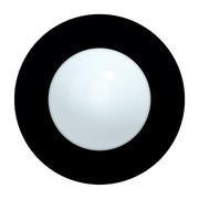 Applique murale en verre opalin et acier ninja black 28cm Circle 360 S - Swedish Ninja