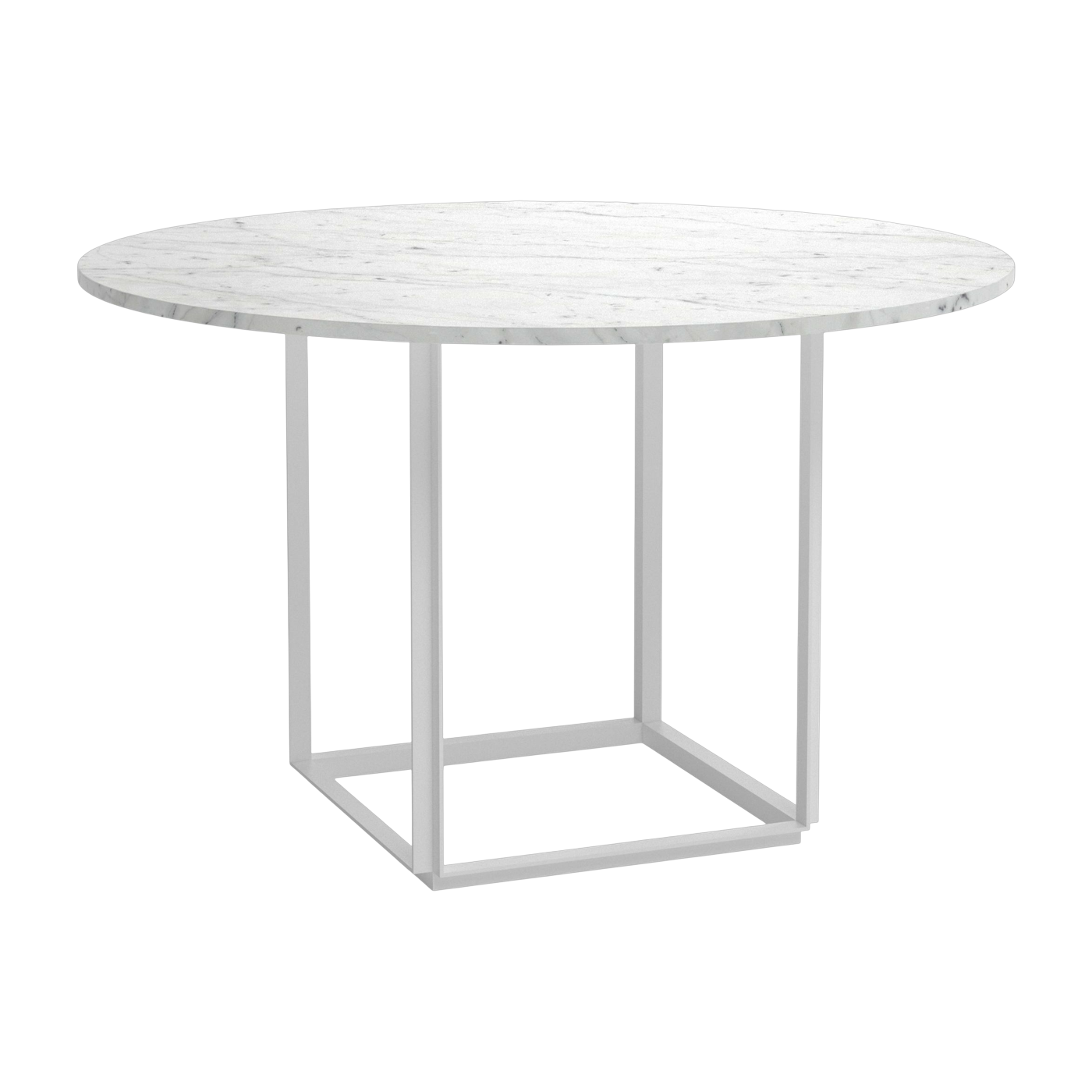 marbre Florence Tavolo in carrera bianco Ø120 cm - New Works