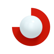 Applique murale en verre opalin et acier strawberry red 28cm Circle 270 S - Swedish Ninja