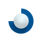 Circle Applique in vetro opalino e acciaio blu elettrico 28cm 270 S - Swedish Ninja