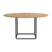 Table in light oak and black steel frame 145cm Florence - New Works