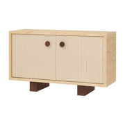 Buffet in solid rubberwood and natural ash 120x40x70cm Heju x Nobodinoz - Nobodinoz