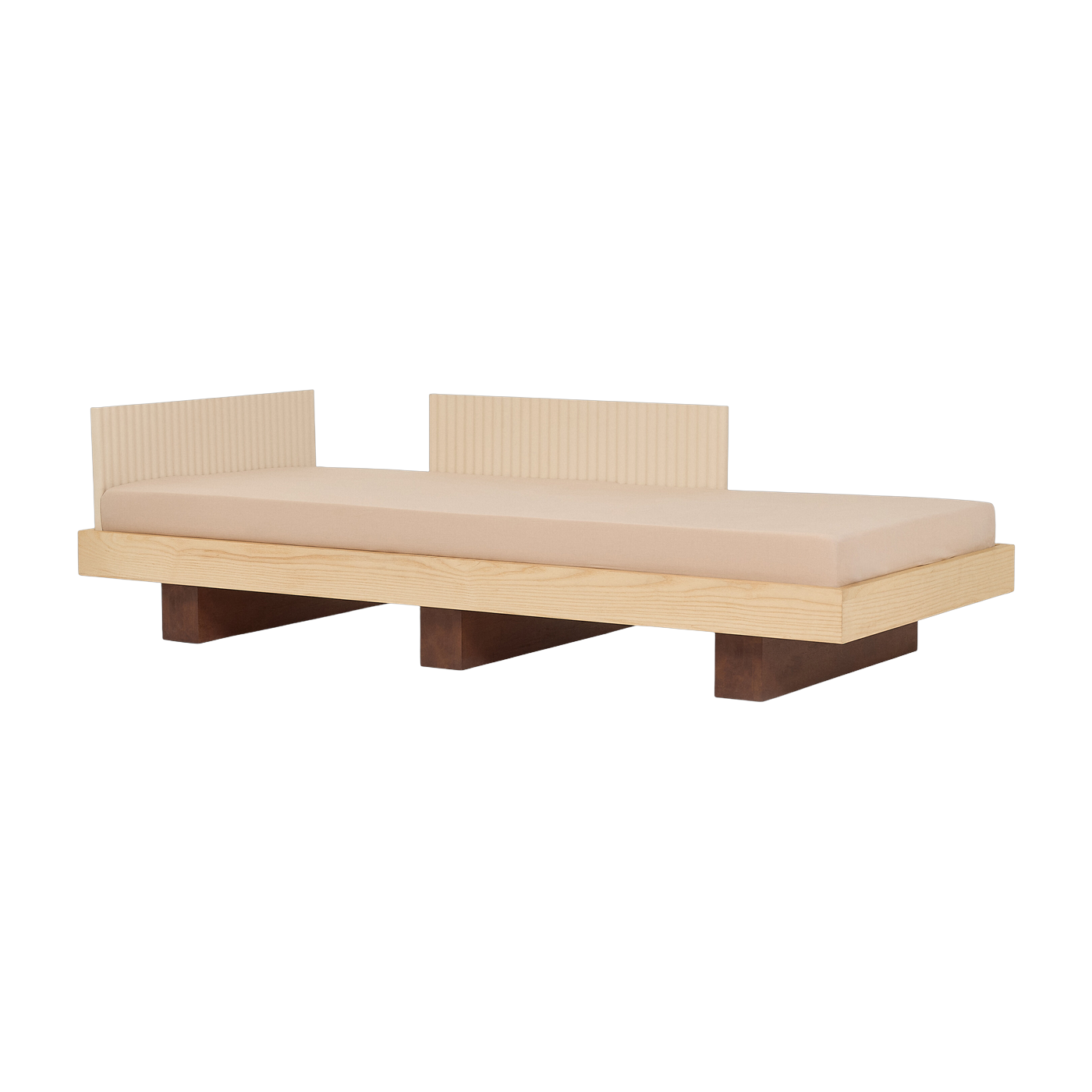Junior bed in solid rubberwood and natural ash 160x70cm Heju x Nobodinoz - Nobodinoz