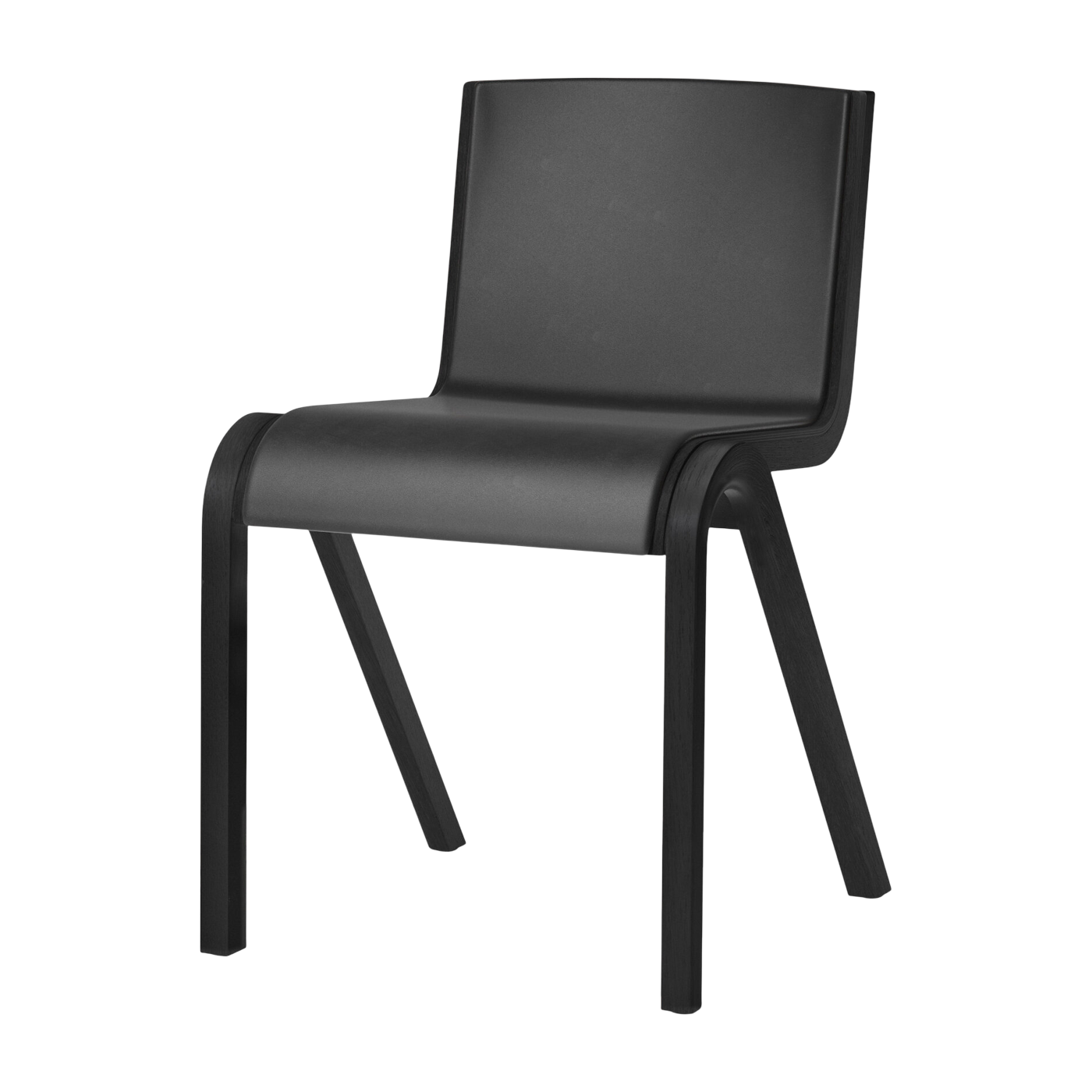 Sedia da pranzo in quercia nera e tessuto dakar 0842 78cm Ready - Audo