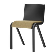 Stuhl mit gepolsterter Sitzfläche aus schwarzer Eiche und Schlingenstoff audo 06 78cm Ready -. Audo