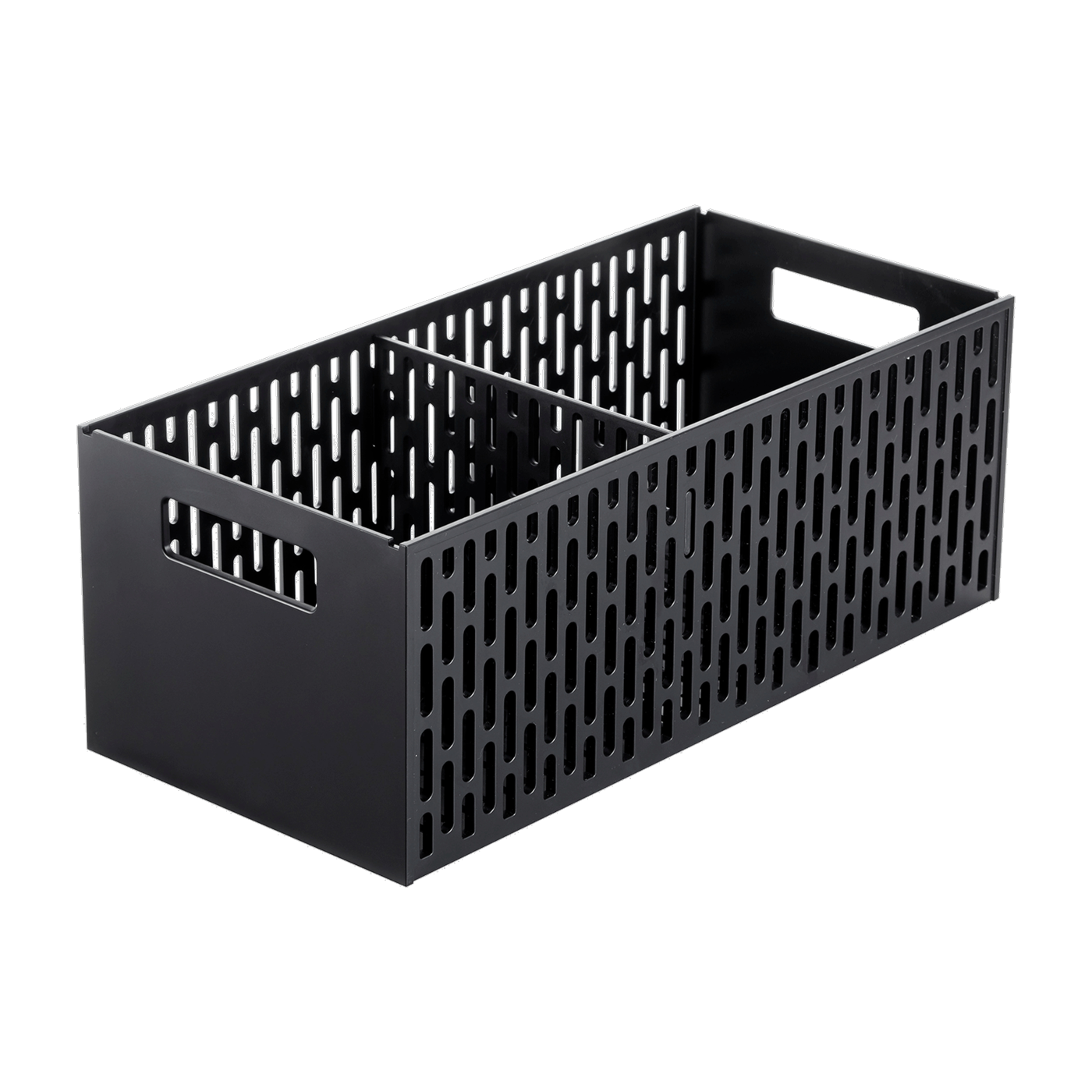 Cestino per verdure in resina nera, 15, 3x32x12, 2 cm - Per conservare le verdure in modo pulito e ordinato. Yamazaki