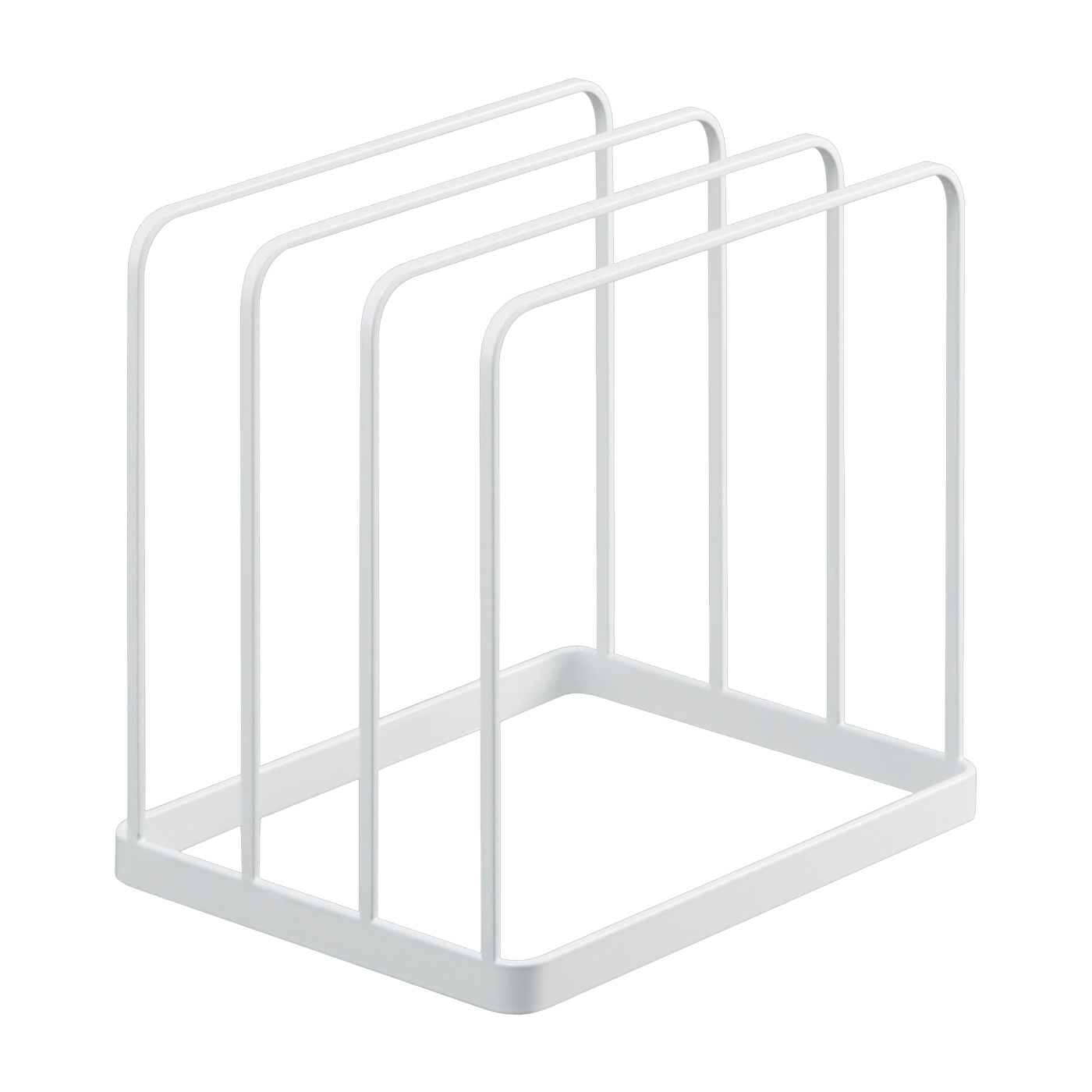 Support de plateau en acier blanc 19,5x16x19,5cm - Yamazaki
