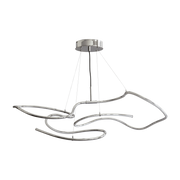 Hanging lamp chrome and white acrylic tubes 116x62cm Ghost - 101 Copenhagen
