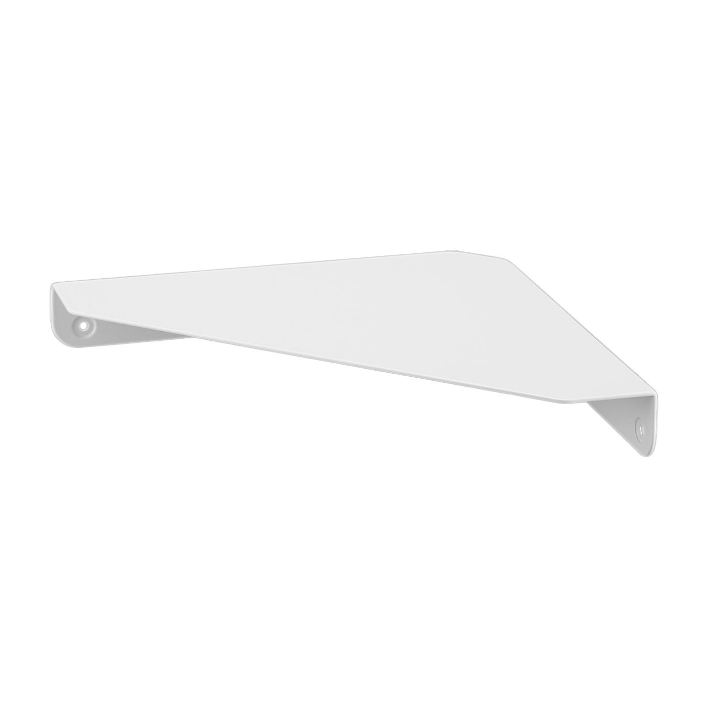 angle estante de pared de acero blanco 22x22x3, 3cm - Yamazaki