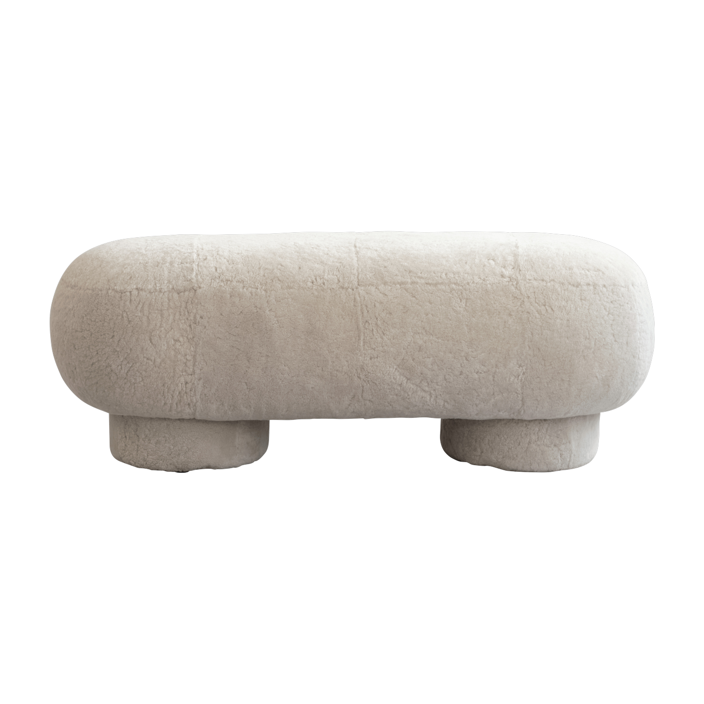 Sheepskin shell bench 120x45cm Big Foot - 101 Copenhagen