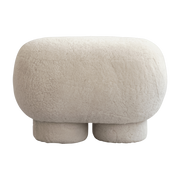 Shell sheepskin bench 40x47cm Big Foot - 101 Copenhagen