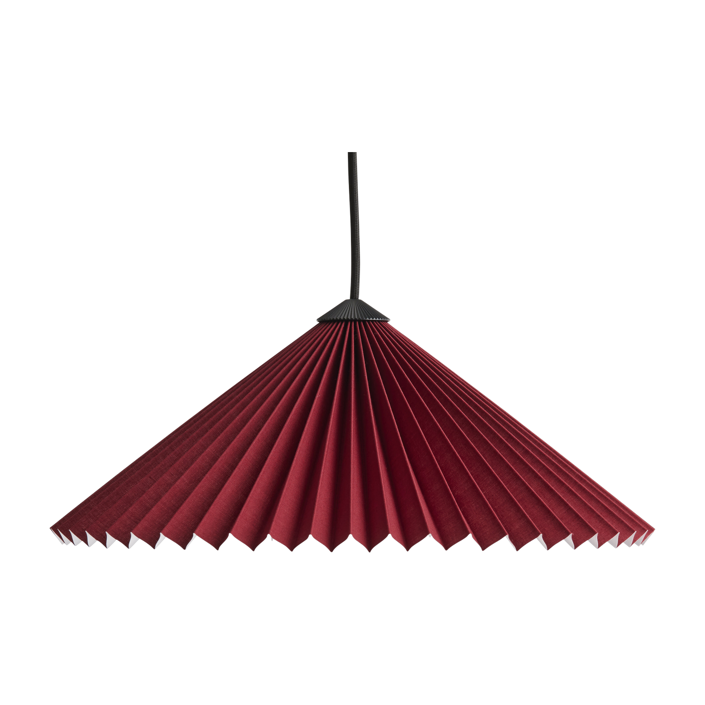 معلق من نسيج قطن مغلف بملاط PVC بورجوندي 38x14سم - HAY