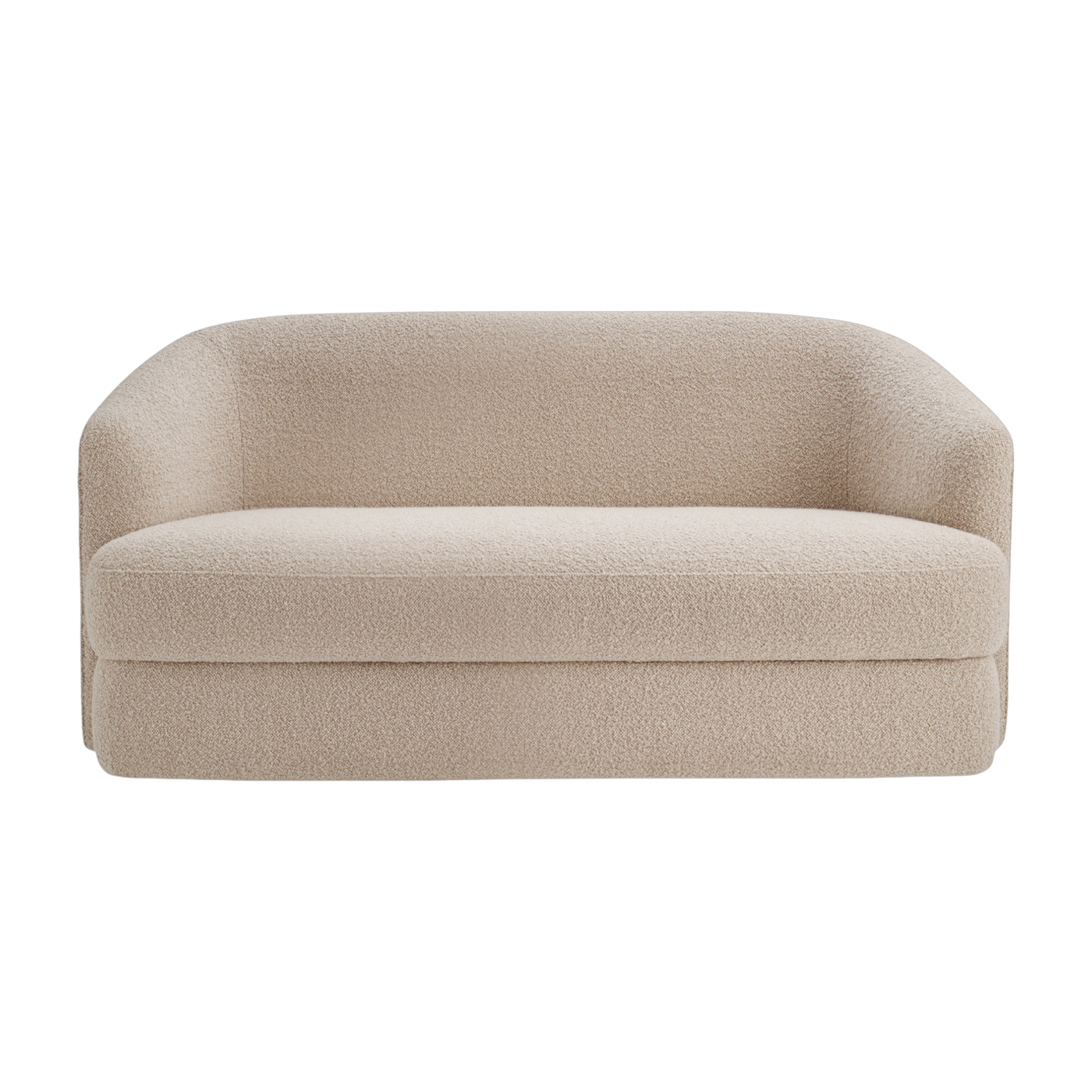 2-seater straight sofa upholstered barnum beige 150cm Covent - New Works