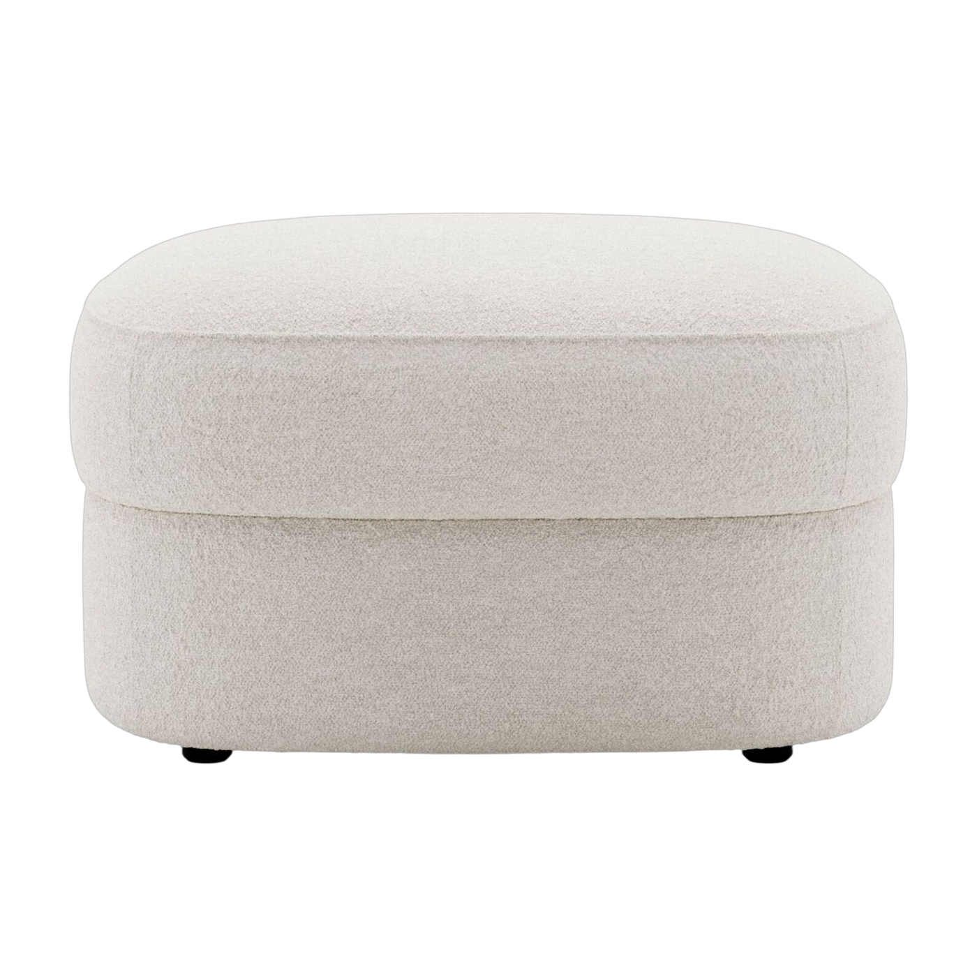 Pouf en bois et mousse lana 65cm Covent - New works