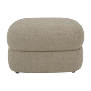 mousse Covent Pouf in legno e marlon taupe 65 cm - New works