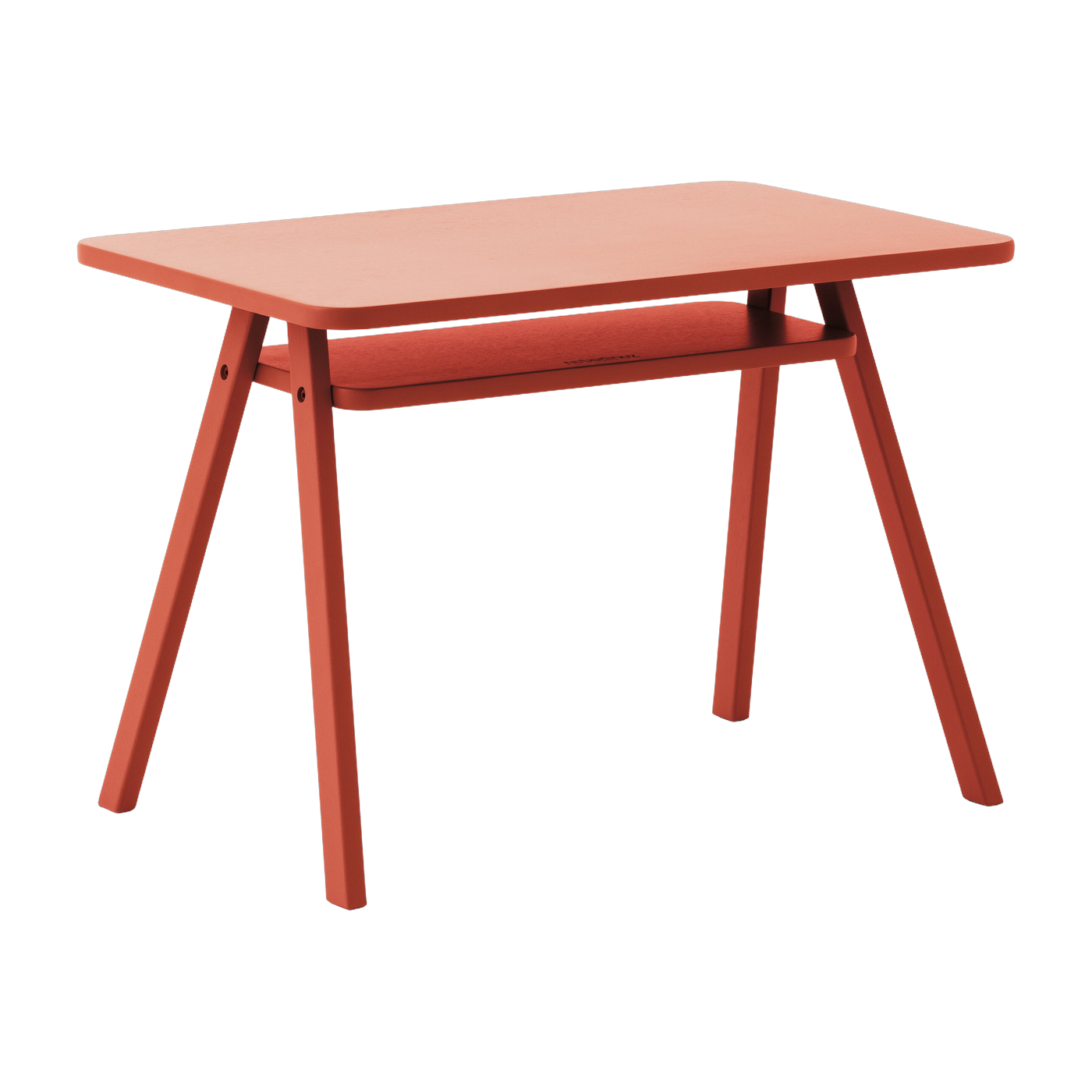 Bureau Growing Green mobili per bambini in faggio colorato rosso 40x70x50cm - Nobodinoz