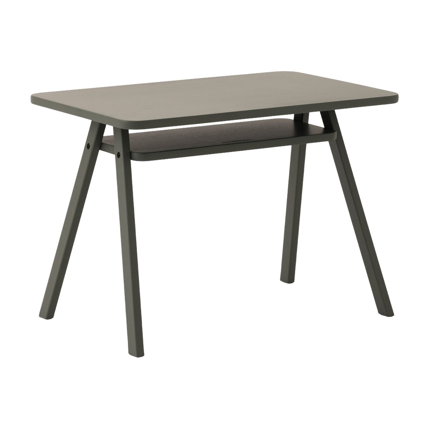 Bureau Growing Green mobili per bambini in legno di faggio color verde intenso 40x70x50cm - Nobodinoz
