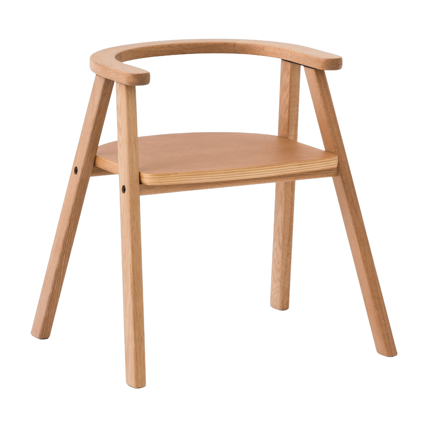 Chaise pour enfant en chêne massif naturel Growing Green - Nobodinoz