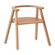 Chaise pour enfant en chêne massif naturel Growing Green - Nobodinoz