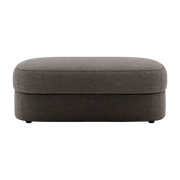 mousse Covent Pouf in legno e taupe scuro da 100 cm New works