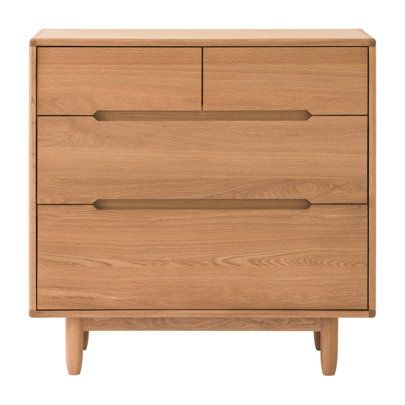Cómoda de 4 cajones en roble macizo natural 50x87x85cm Pure - Nobodinoz