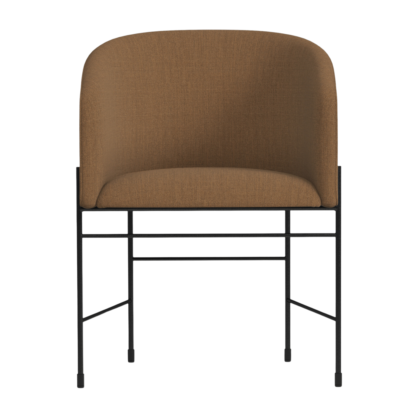 Brown steel armchair 79cm Covent - New Works