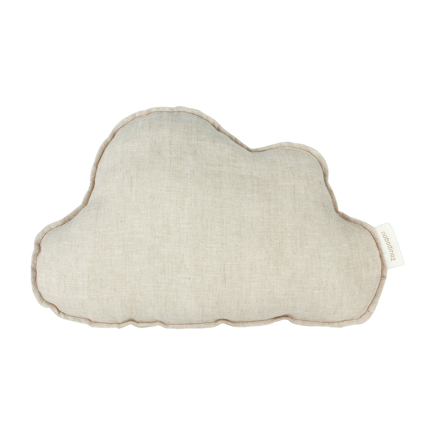 nuage cushion in greige French linen 24x38cm - Nobodinoz