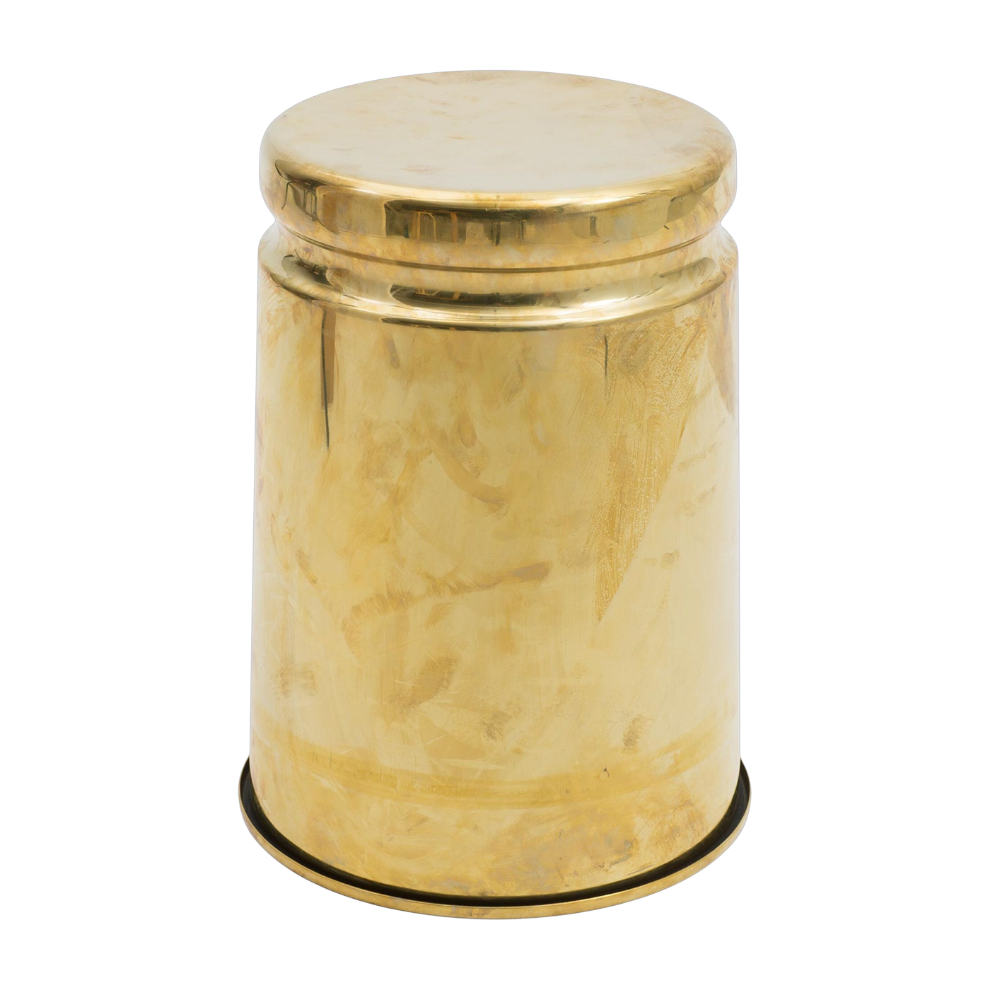Hocker aus poliertem goldfarbenem Messing Last Stool - -. Hem