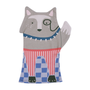 Handpuppe aus Bio-Baumwolle 25x29cm Wolfy Vibes - -. Nobodinoz