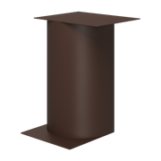 Mesa auxiliar Gamma de acero marrón 34x45cm Glyph - Hem