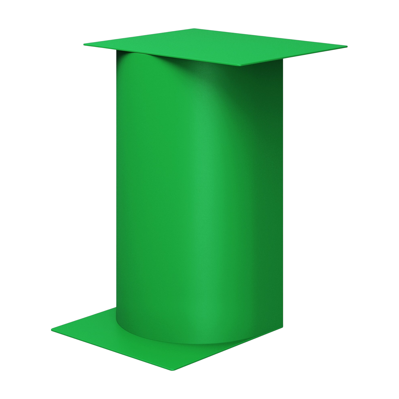 Mesa auxiliar Gamma de acero verde 34x45cm Glyph - Hem