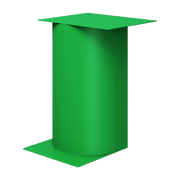 Tavolino Gamma in acciaio verde 34x45cm Glyph - Hem