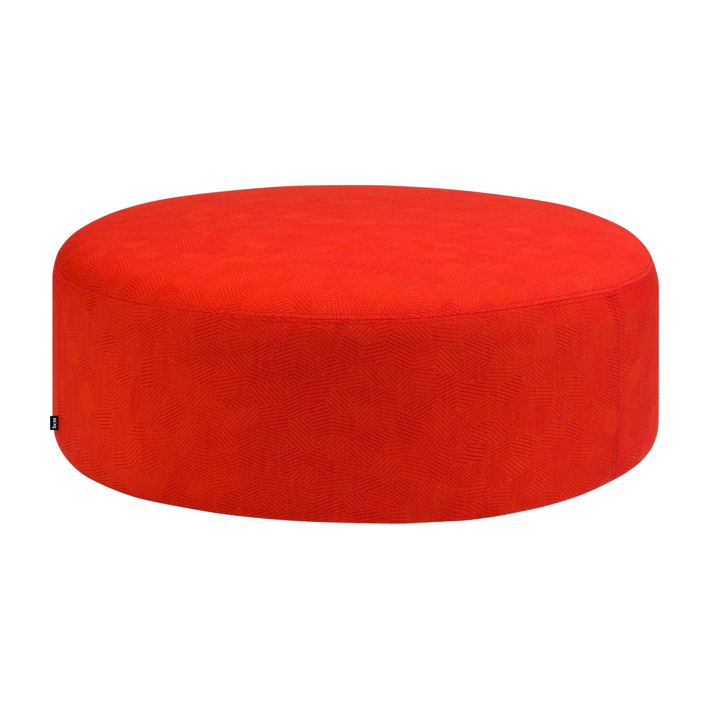 Bon Pouf red wool round large - Hem