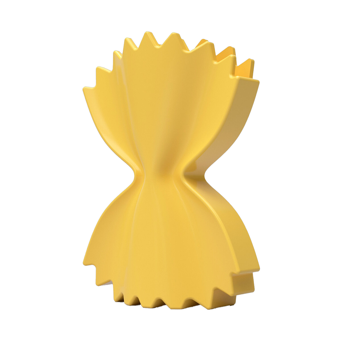 Vase en céramique jaune 17x6x25cm Pasta - Fluid Market