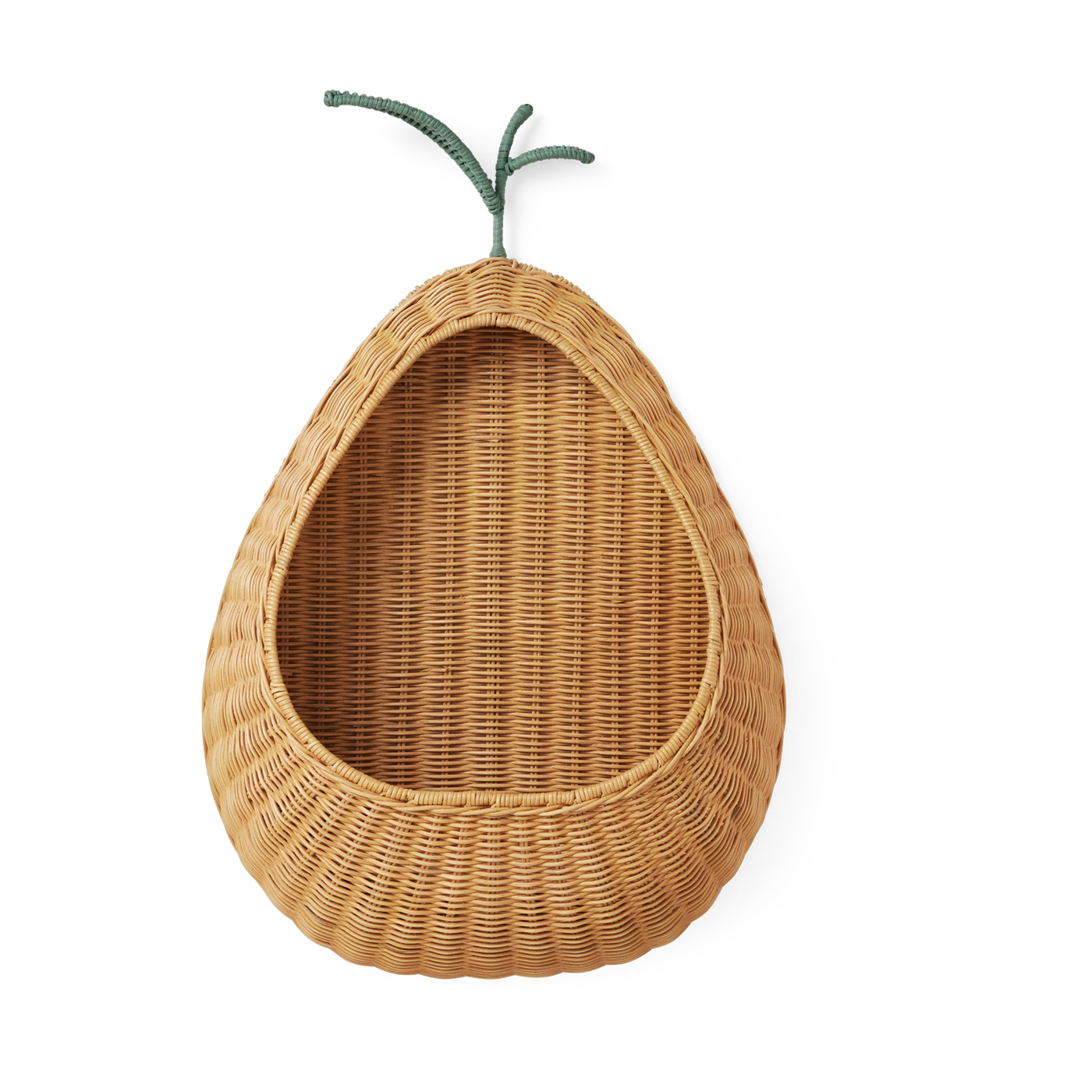 rotin Bolsa de pared trenzada natural en forma de pera - Ferm Living