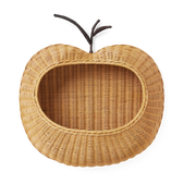rotin Bolsa de pared Apple en tejido natural - Ferm Living