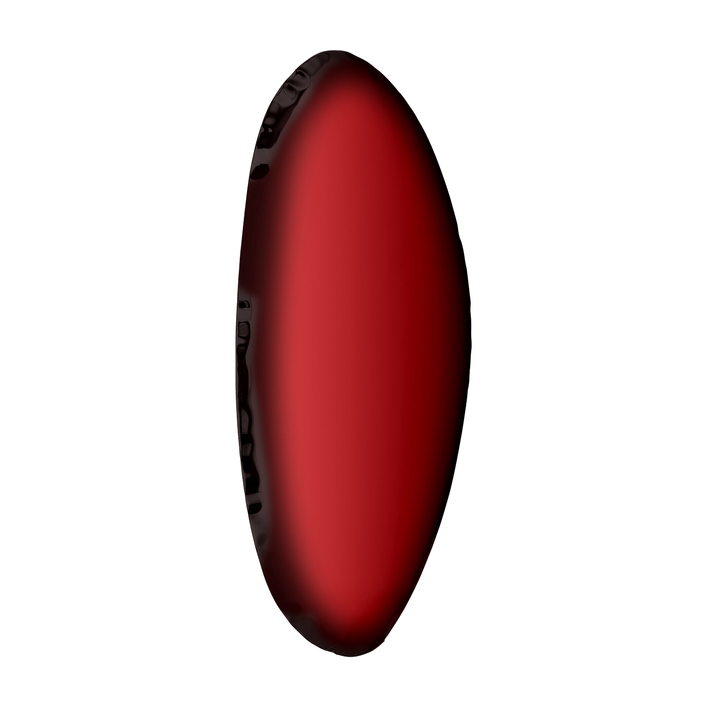 Espejo de acero inoxidable rojo rubí 123x64x6cm Tafla O4 - Zieta