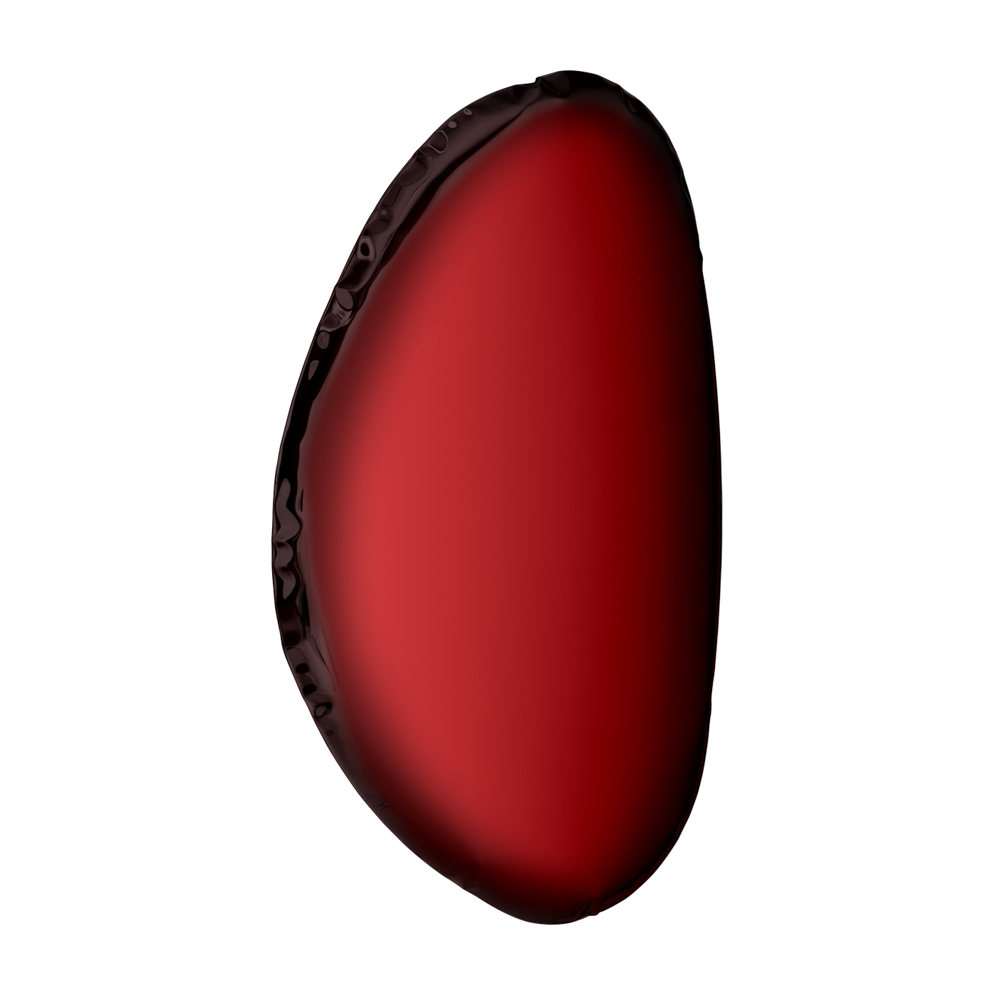 Espejo de acero inoxidable rojo rubí 124x79x6cm Tafla O3 - Zieta