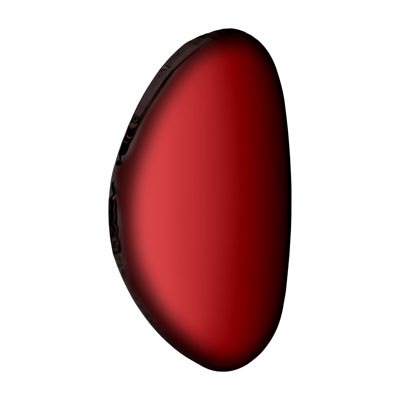 Espejo de acero inoxidable rojo rubí 150x97x6cm Tafla O2 - Zieta