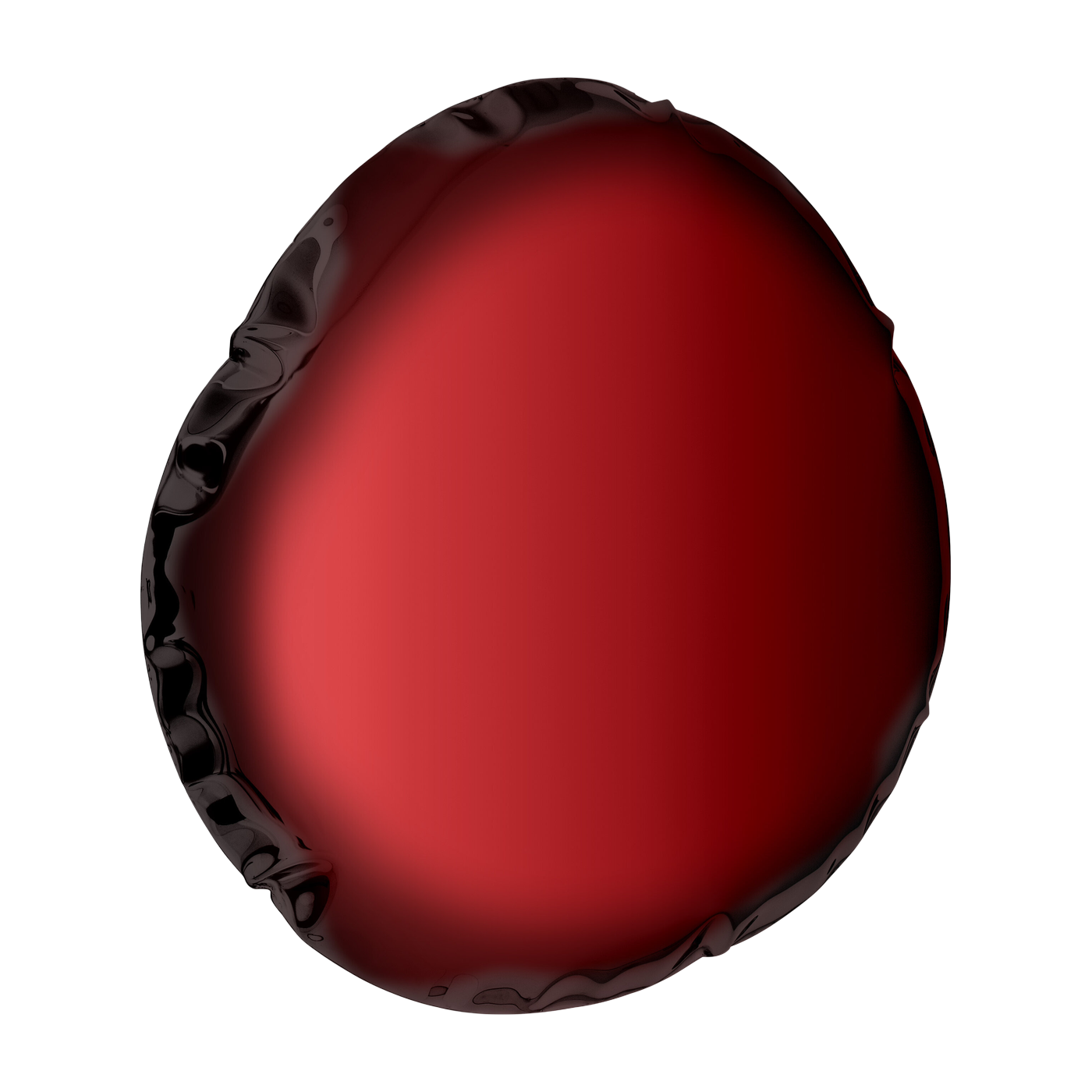 Espejo de acero inoxidable rojo rubí 55x50x6cm Tafla O6 - Zieta