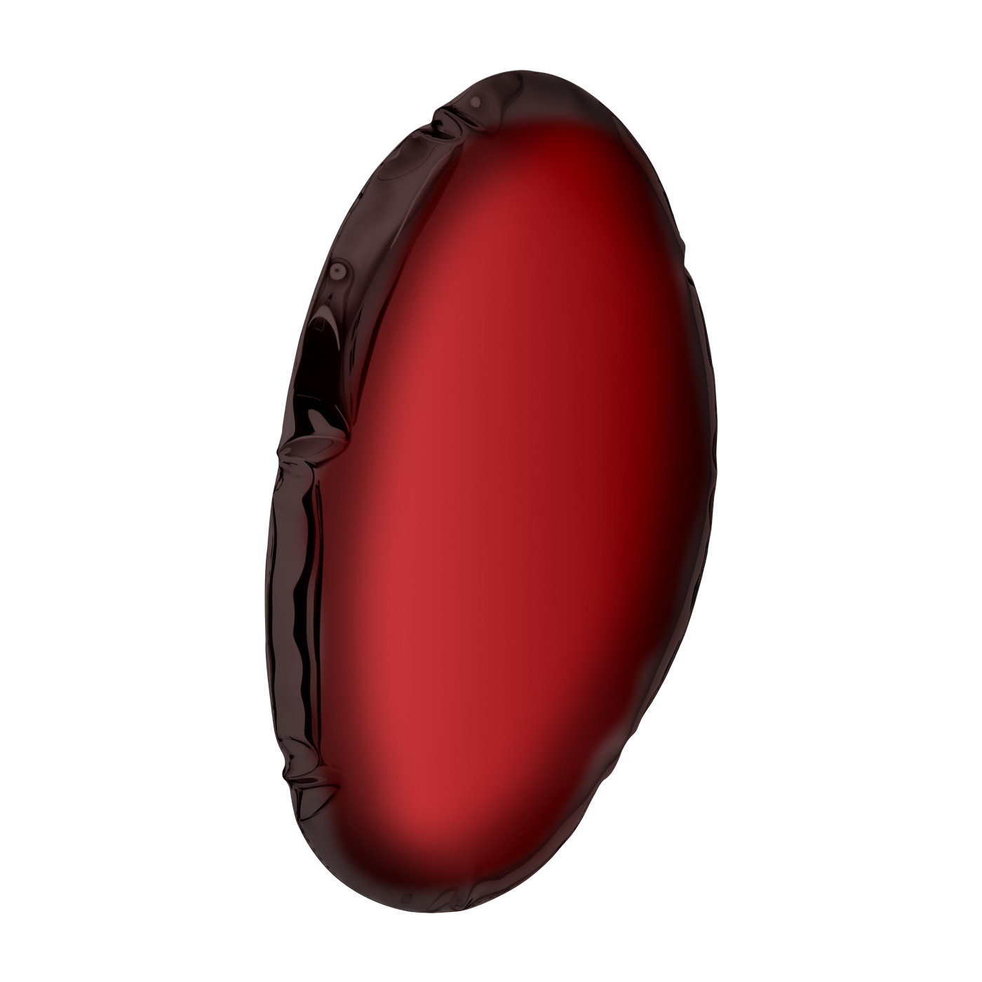 Espejo de acero inoxidable rojo rubí 60x40x6cm Tafla O5 - Zieta
