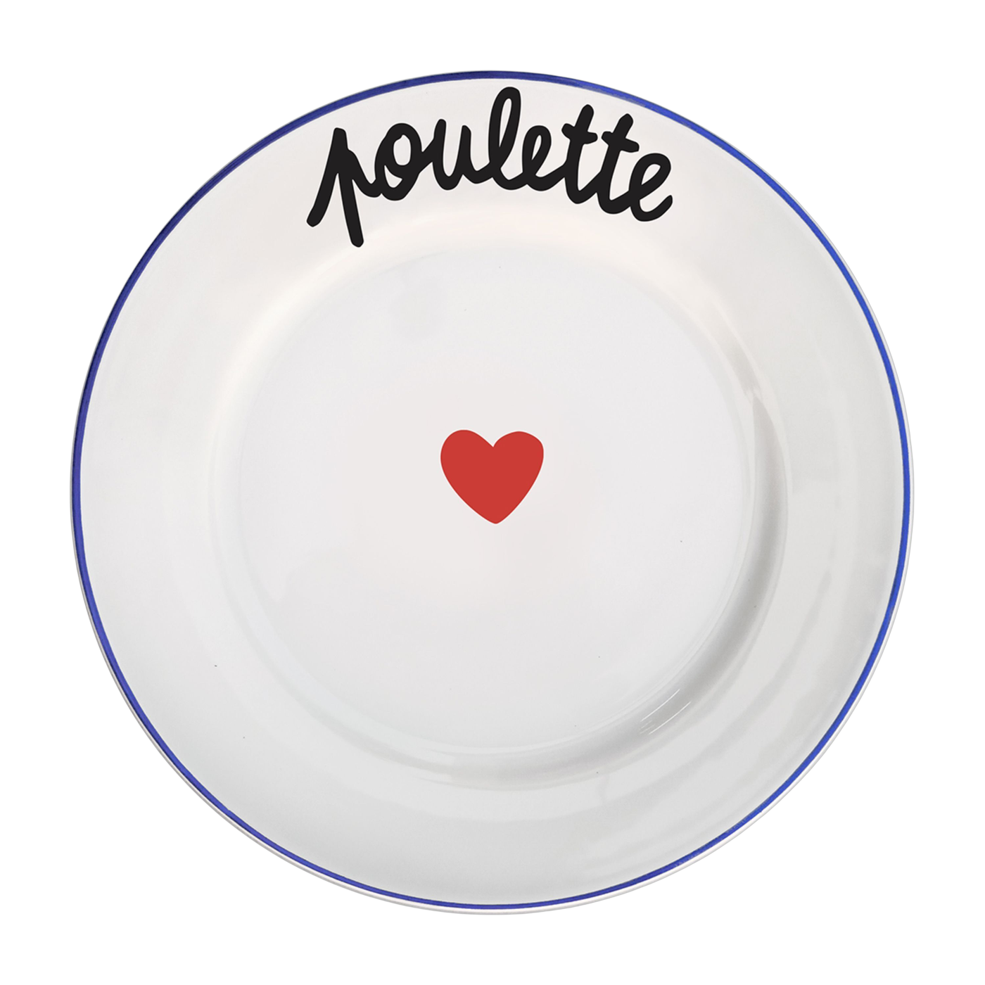 Assiette à dessert 22cm Poulette - Pied de poule
