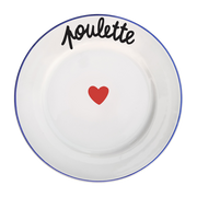Plato de postre 22cm Poulette - Pied de poule