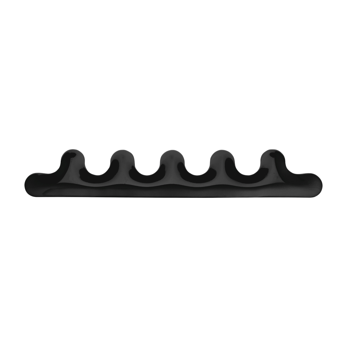 Porte-manteaux en acier noir Kamm 5 - Zieta