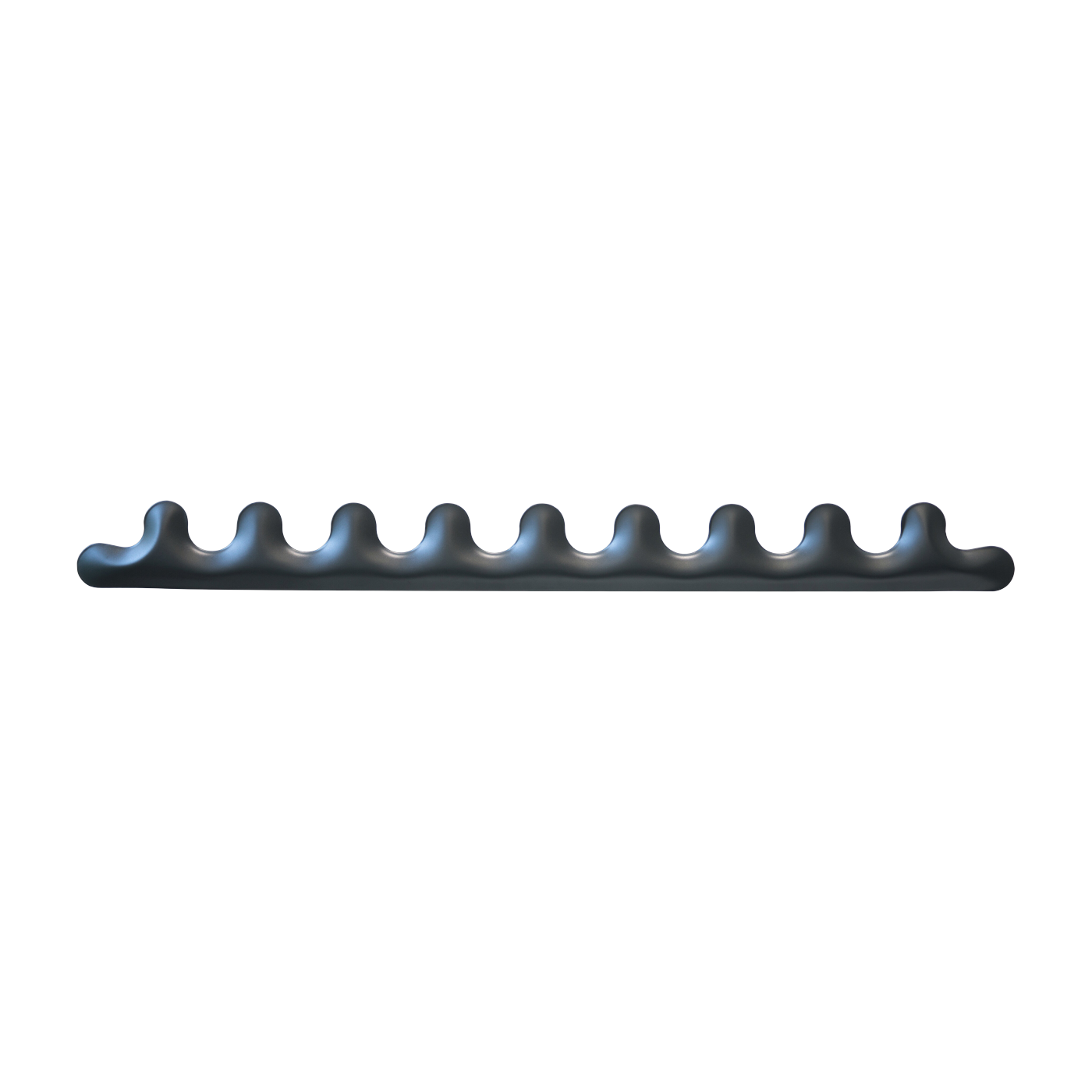 Porte-manteaux en acier graphite mat Kamm 9 - Zieta