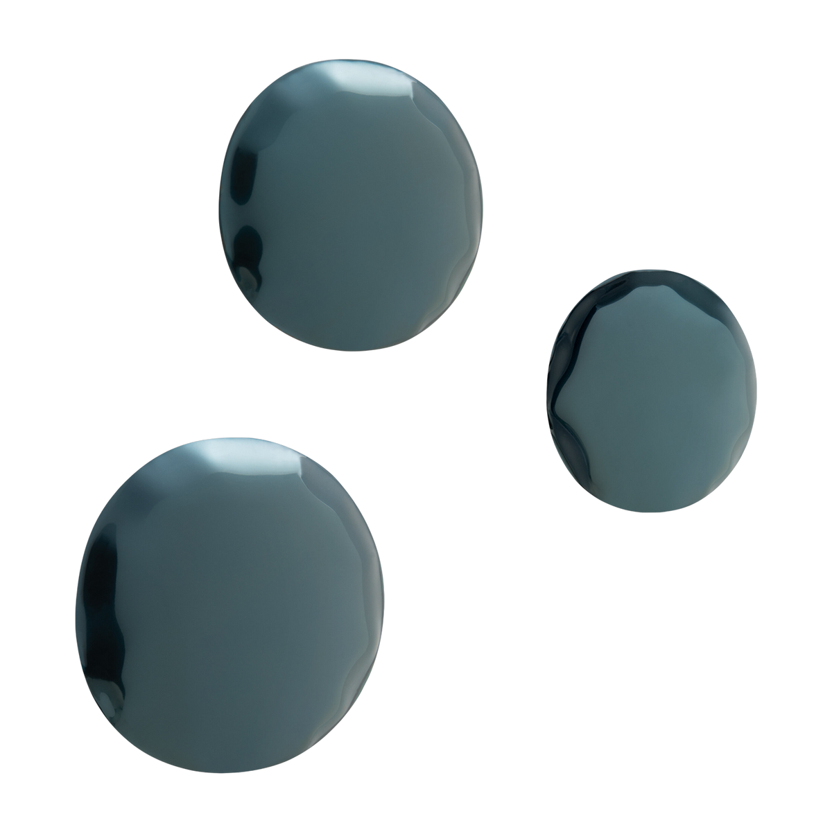 3 décorations hot cosmic blue steel Pinset - Zieta
