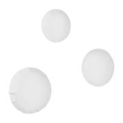 3 décorations murales en acier blanc Pinset - Zieta